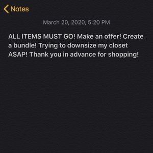 ‼️‼️‼️‼️CLOSET CLEAN OUT‼️‼️‼️‼️ Make an offer!